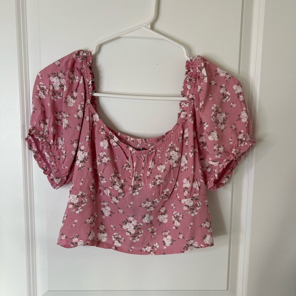Hollister Floral Crop Top